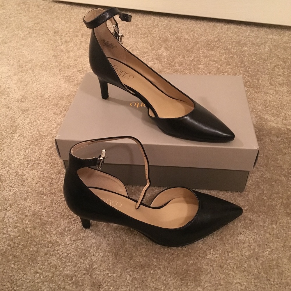 Franco Sarto "Dandy Black LE" Heel 7.5
